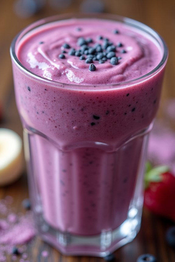 berry banana yogurt smoothie