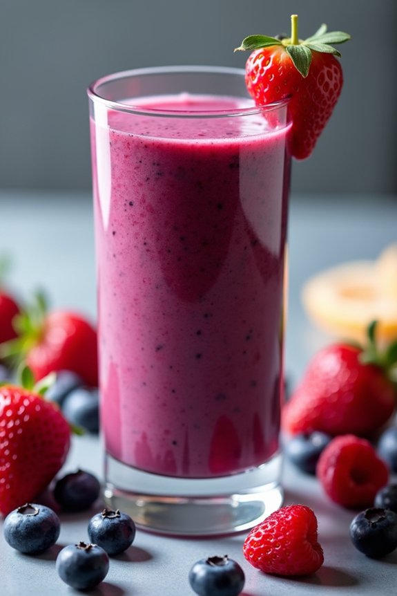 berry packed healthy smoothie