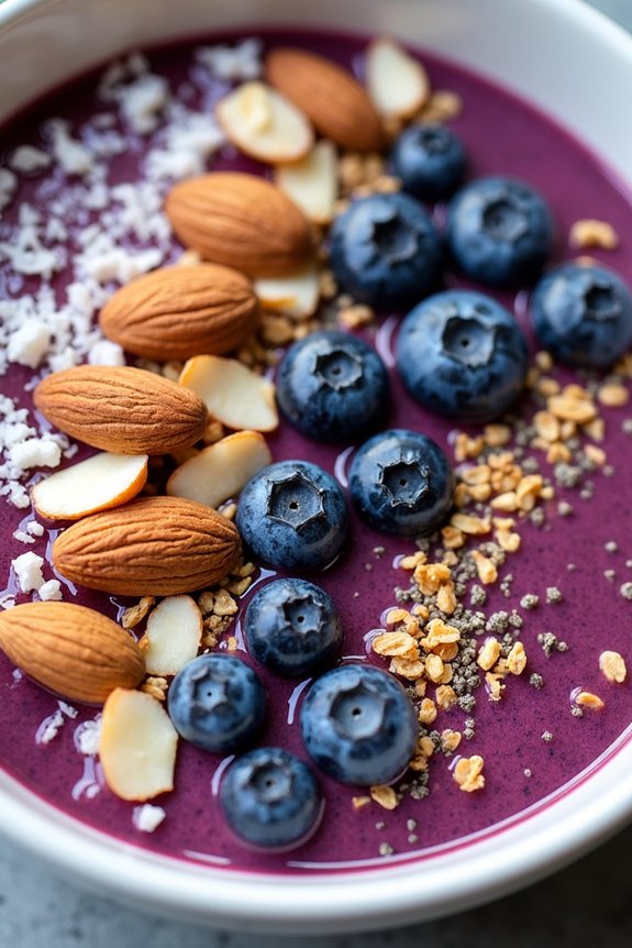 blueberry almond crunch bowl
