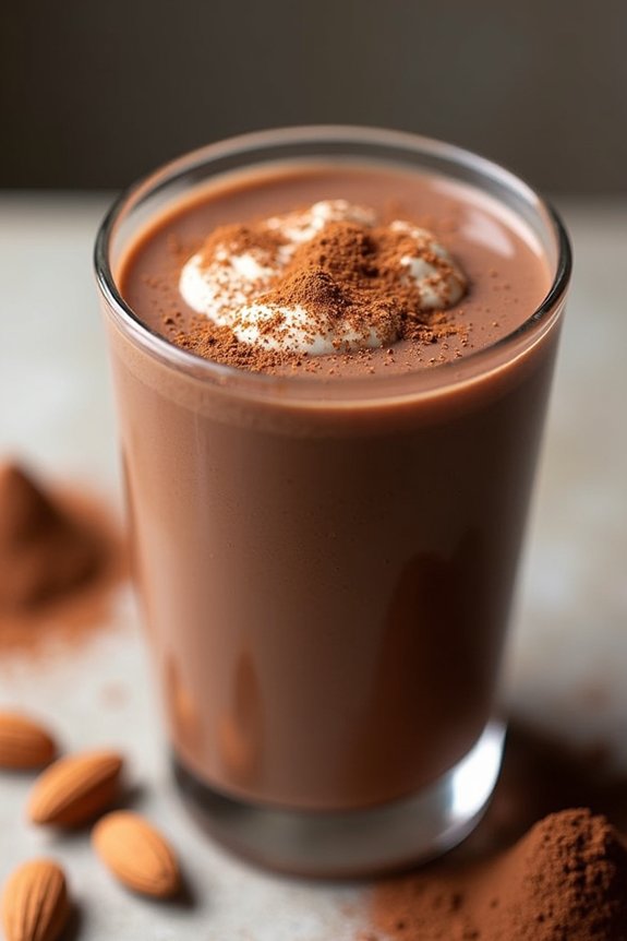 chocolate almond butter shake