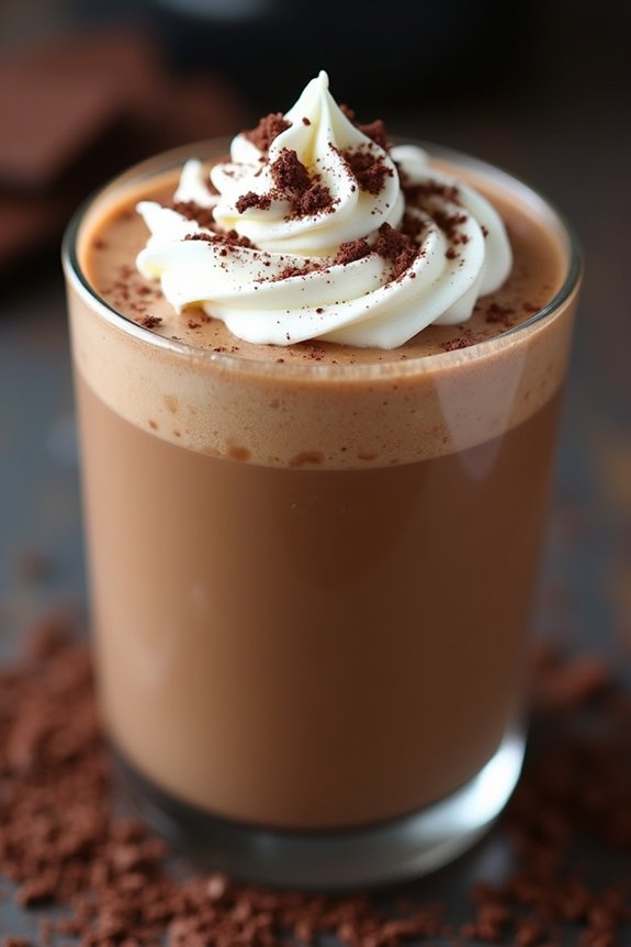 chocolate coffee protein smoothie