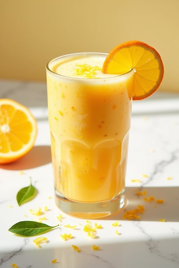 citrus creamy smoothie delight