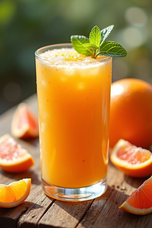 citrus smoothie energizing breakfast