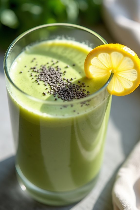 creamy avocado skin smoothie