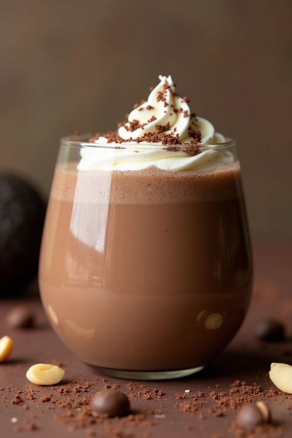 creamy chocolate avocado smoothie