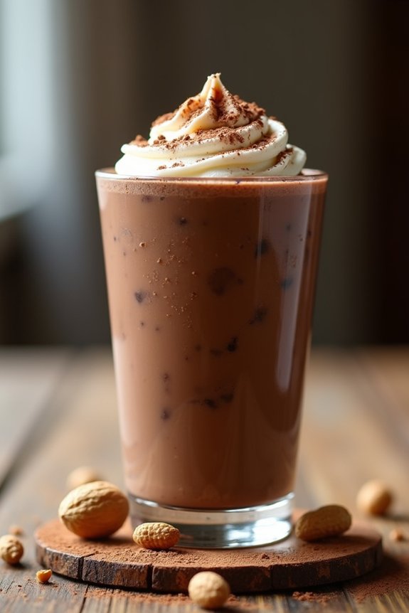 creamy chocolate peanut butter smoothie