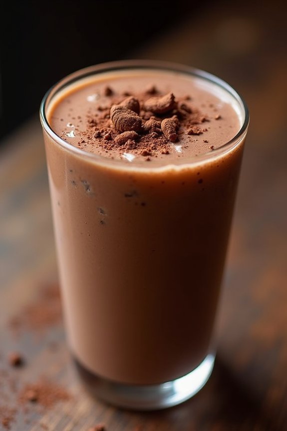 creamy chocolate peanut butter smoothie