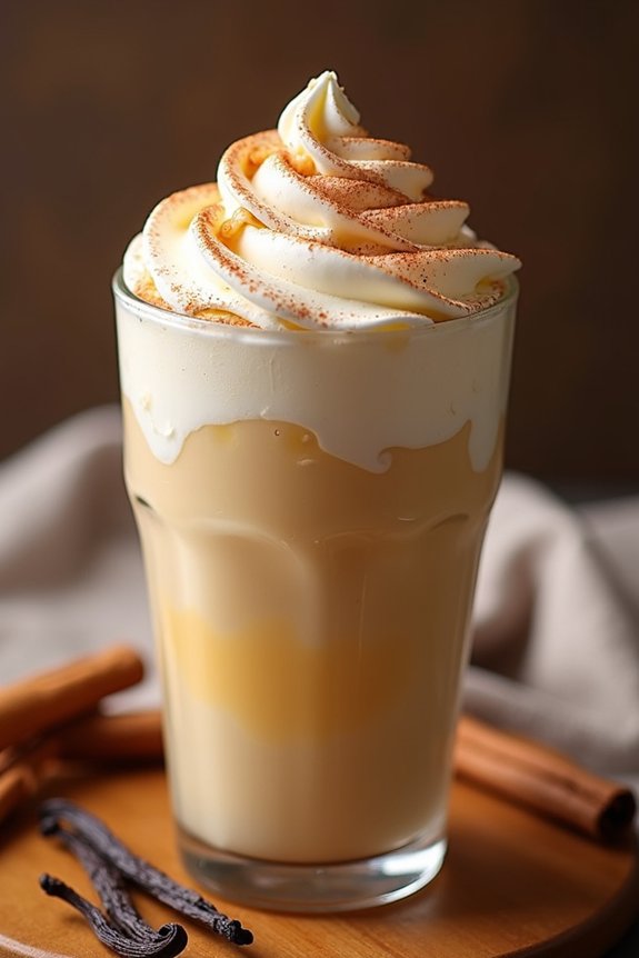 creamy cinnamon vanilla shake