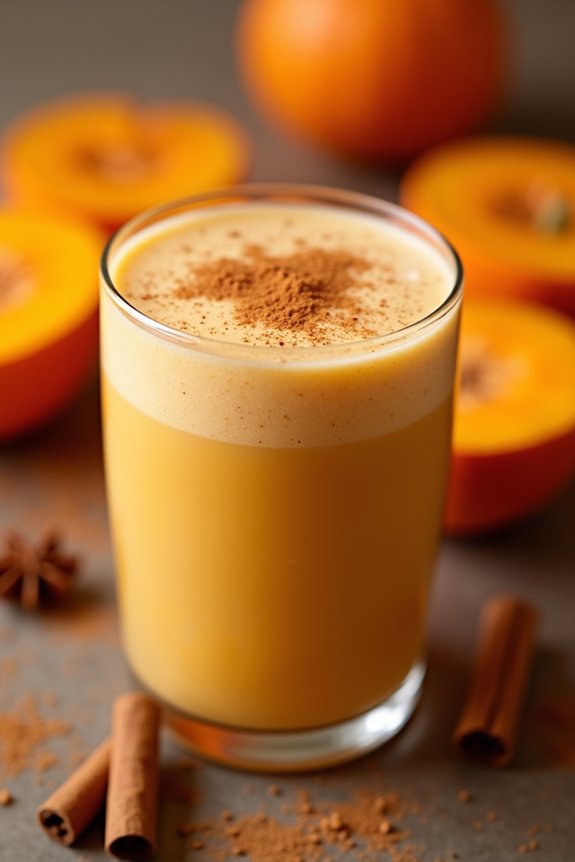 creamy pumpkin spice smoothie