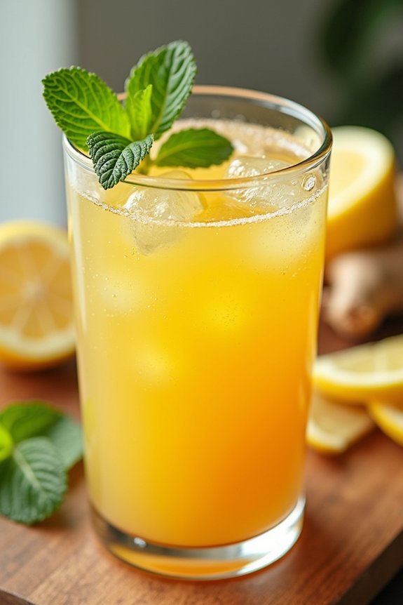 immune strengthening ginger lemon juice