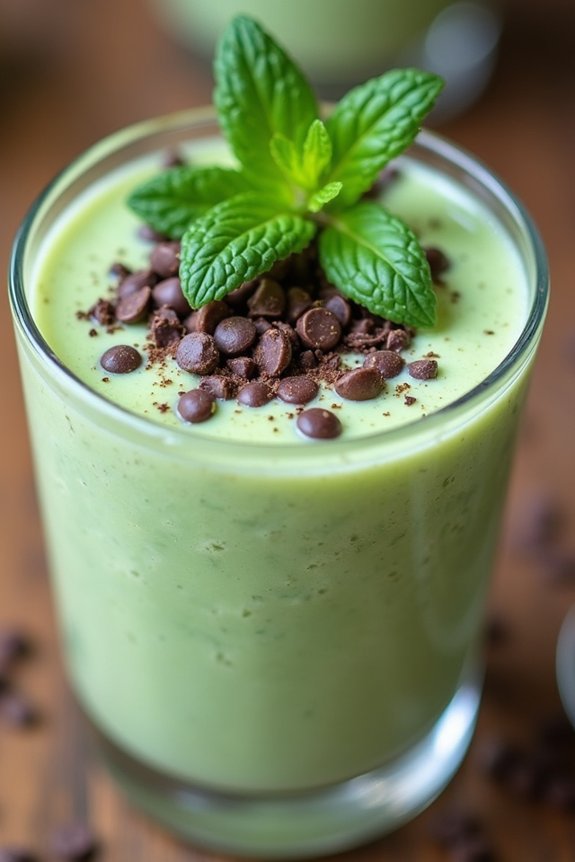 keto mint chocolate smoothie