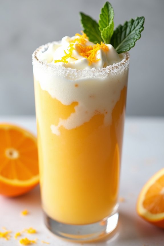 low calorie orange creamsicle smoothie