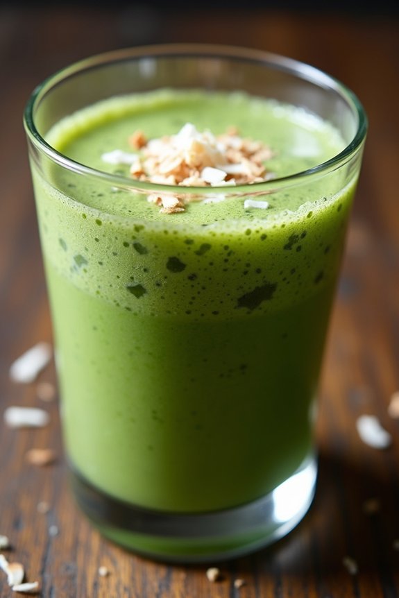 matcha coconut green smoothie