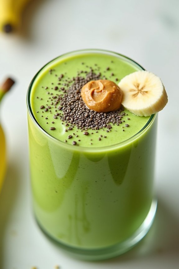 nourishing green energy smoothie