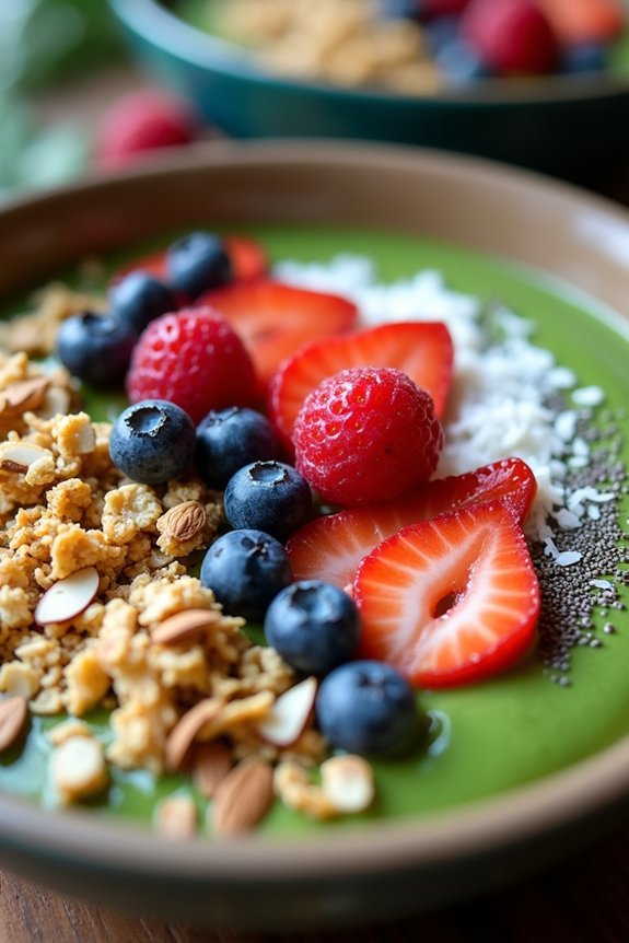 nourishing spirulina smoothie bowl