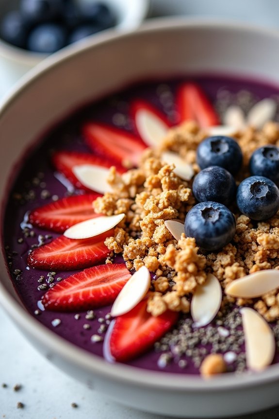 nutritious acai smoothie bowl