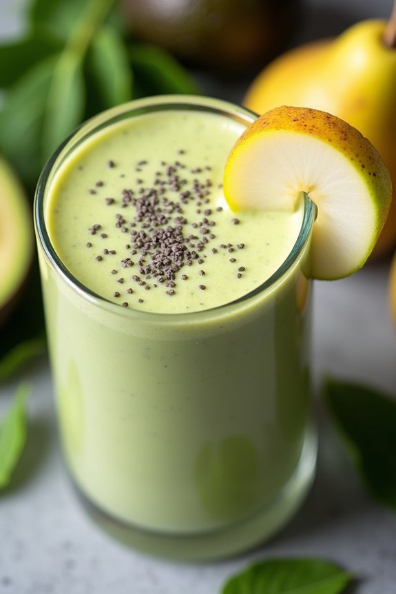 nutritious avocado pear shake