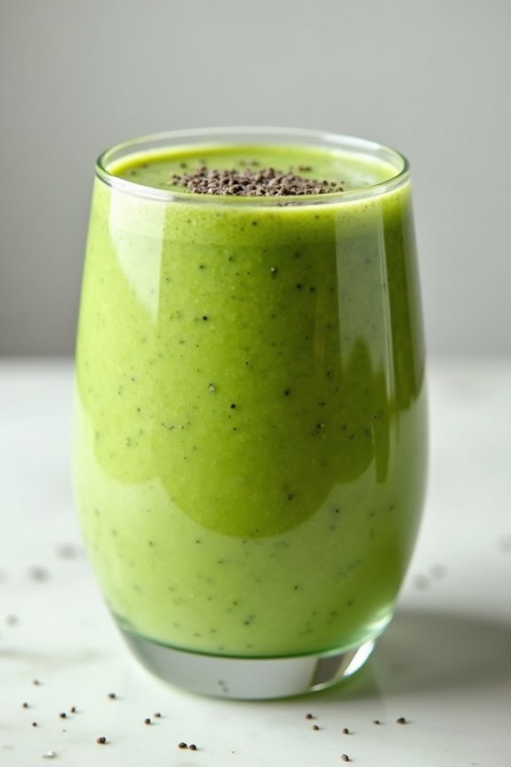 nutritious avocado spinach smoothie