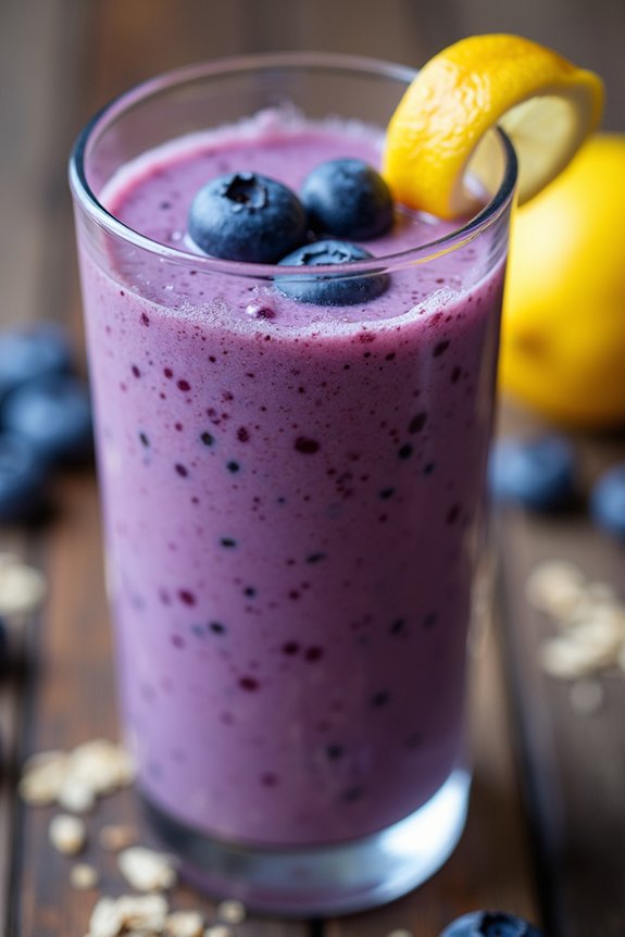 nutritious blueberry lemon smoothie