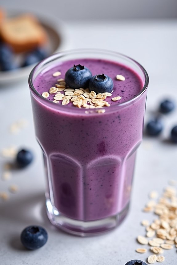 nutritious blueberry muffin smoothie