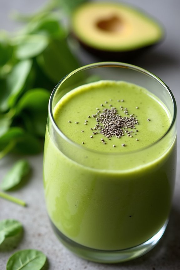 nutritious creamy avocado smoothie