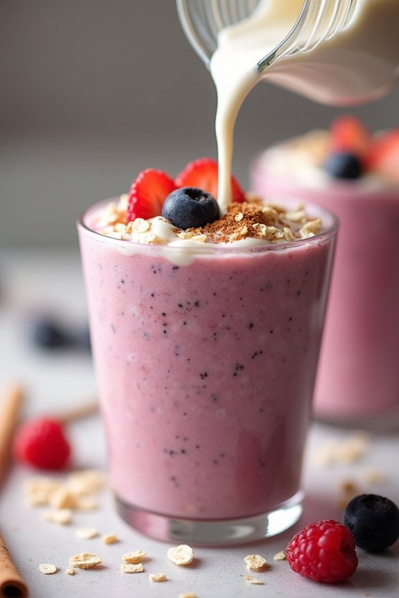 nutritious oatmeal smoothie blend