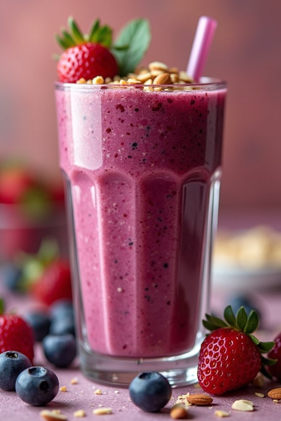nutty berry smoothie delight