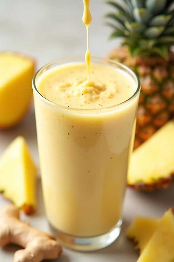pineapple ginger protein smoothie