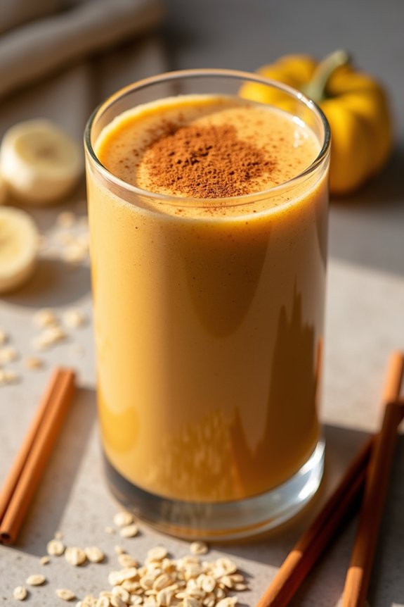 pumpkin spice oat smoothie