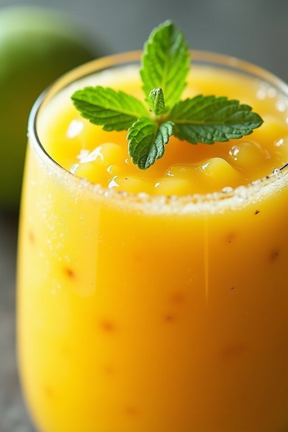 refreshing summer mango smoothie