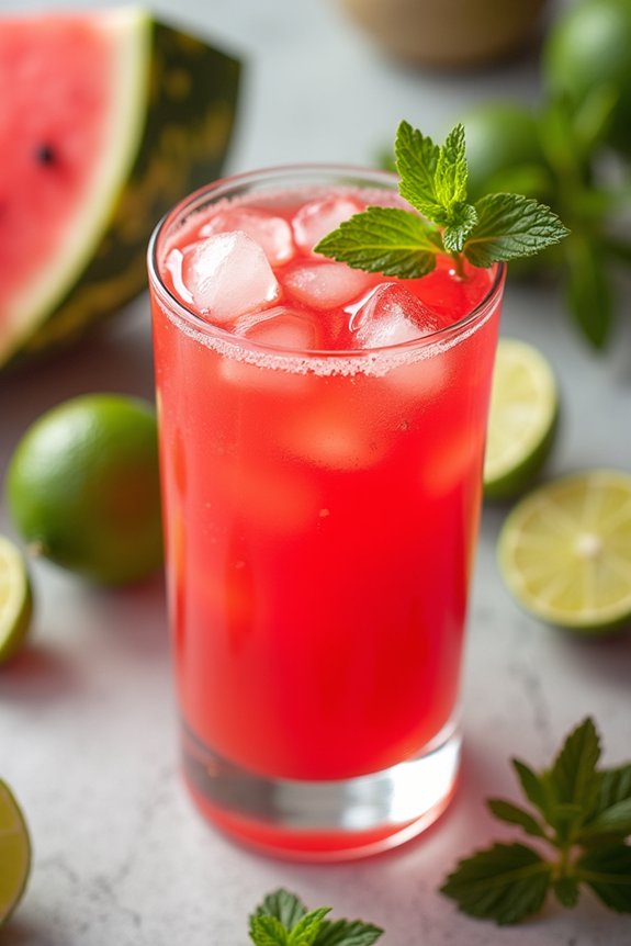 refreshing summer watermelon juice
