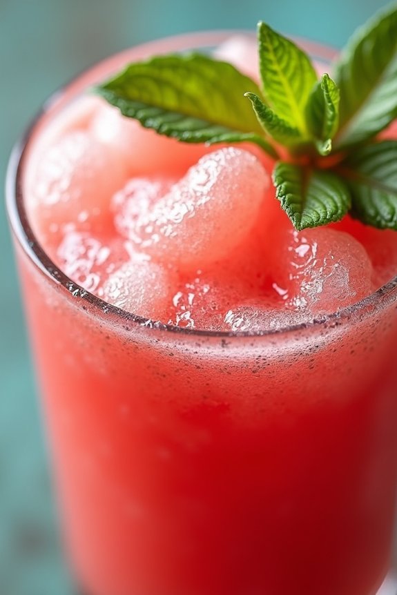 refreshing watermelon mint smoothie