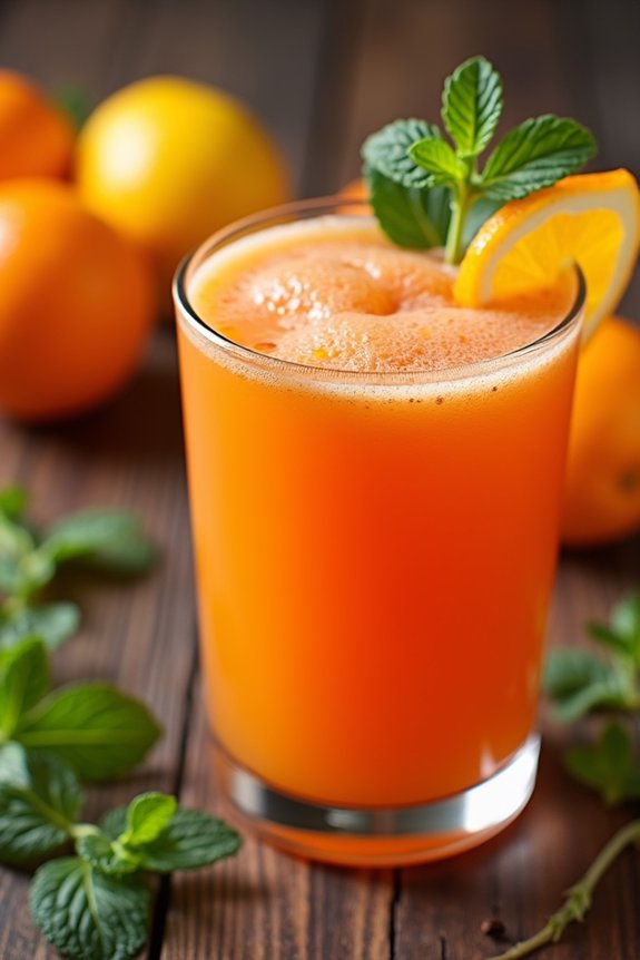 revitalizing carrot ginger juice