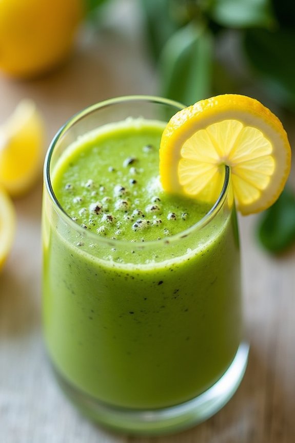 revitalizing lemon ginger smoothie