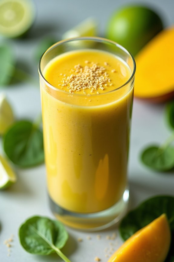revitalizing mango ginger smoothie