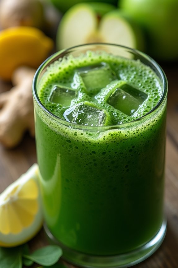 revitalizing nutrient packed green juice