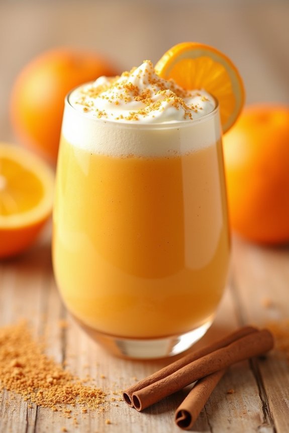 spiced orange smoothie delight