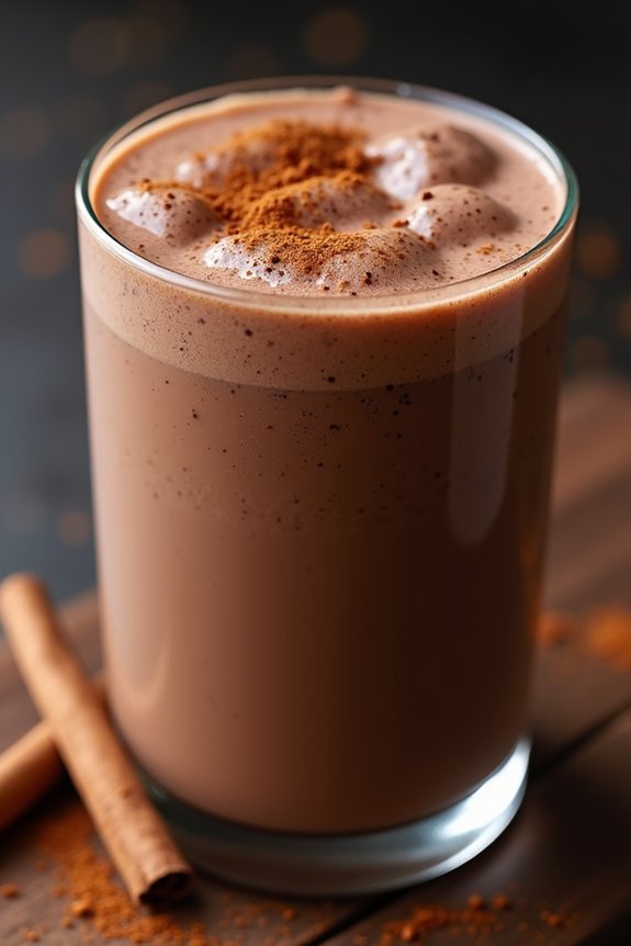 spicy chocolate banana smoothie