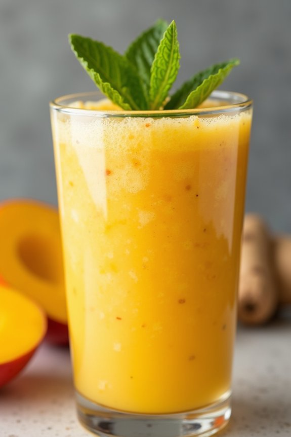 spicy mango ginger smoothie
