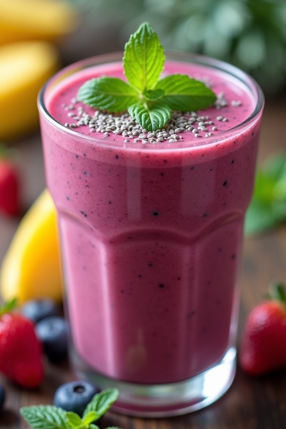 tropical berry smoothie delight