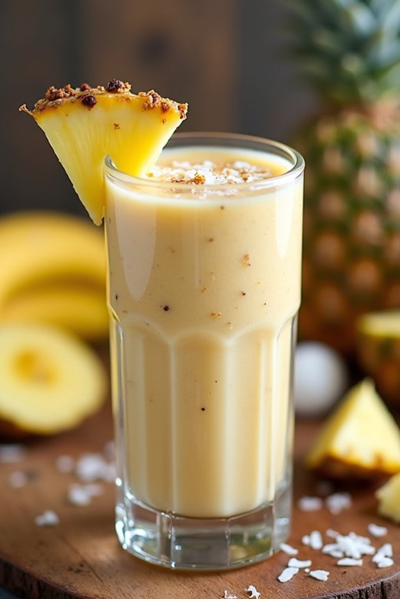 tropical coconut boost smoothie
