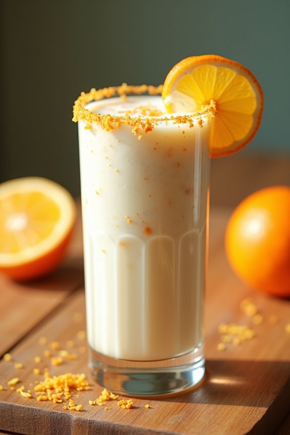 tropical creamy citrus smoothie