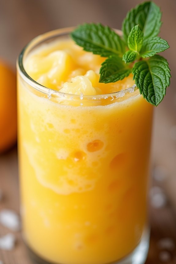 tropical guava mango smoothie