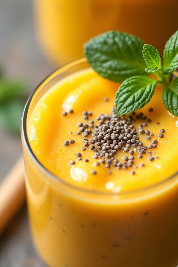 tropical mango chia smoothie
