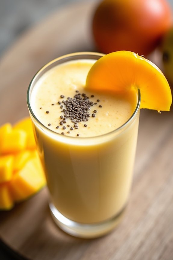 tropical mango coconut smoothie