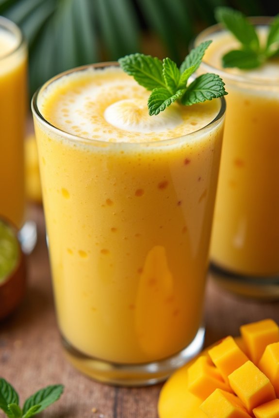 tropical mango coconut smoothie