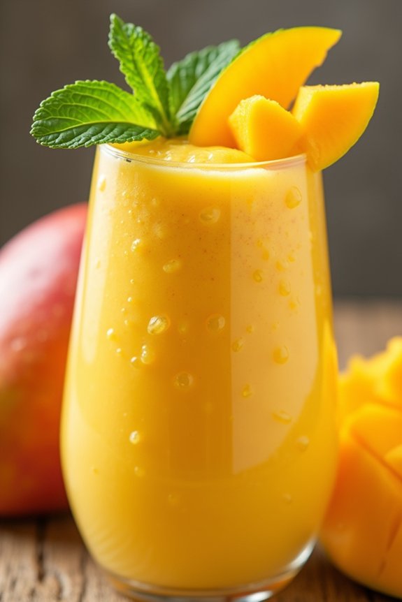 tropical mango cottage cheese smoothie