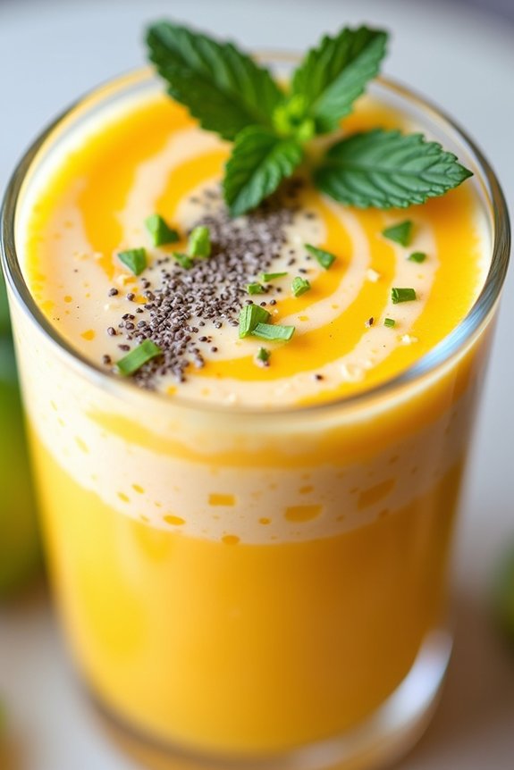 tropical mango keto smoothie