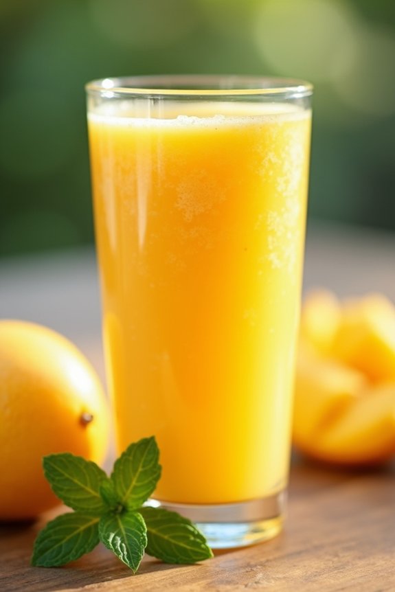 tropical mango protein smoothie