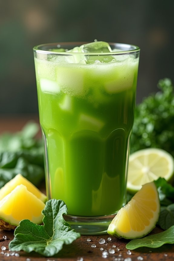 tropical pineapple green juice